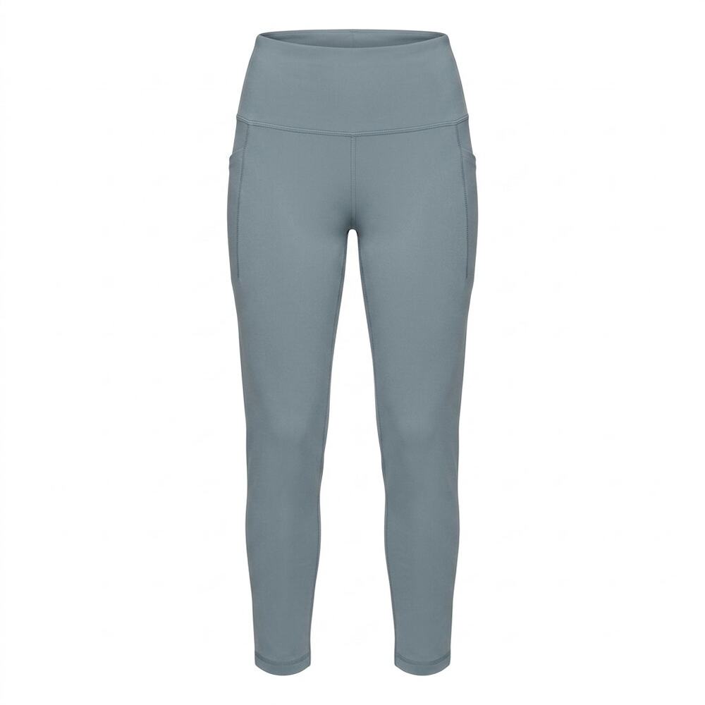 Athleta Blue High Waist Tapered Knit Stretch Pants Women Size M